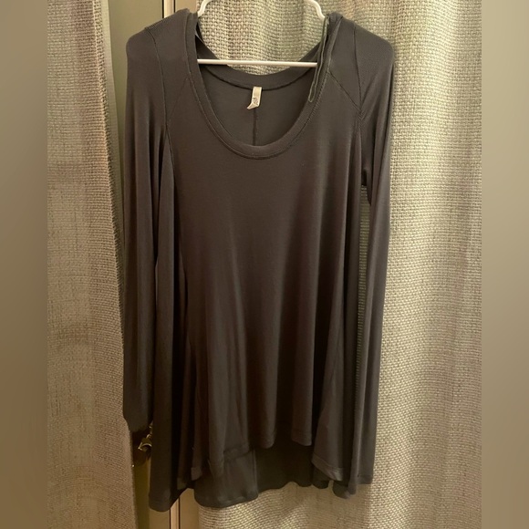 Free People Soft Ribbed Boho Flowing Long Sleeve Tunic/Dress: Small - Picture 1 of 3